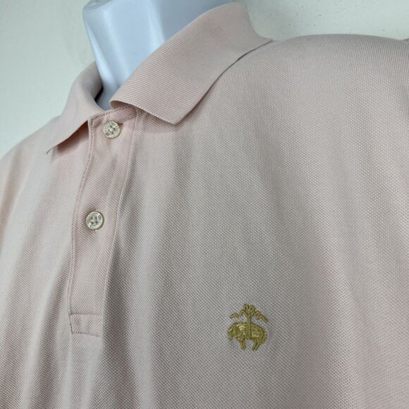 Brooks Brothers 346 Performance Polo Shirt Men Extra Large Pink Cotton Original - Picture 8 of 13